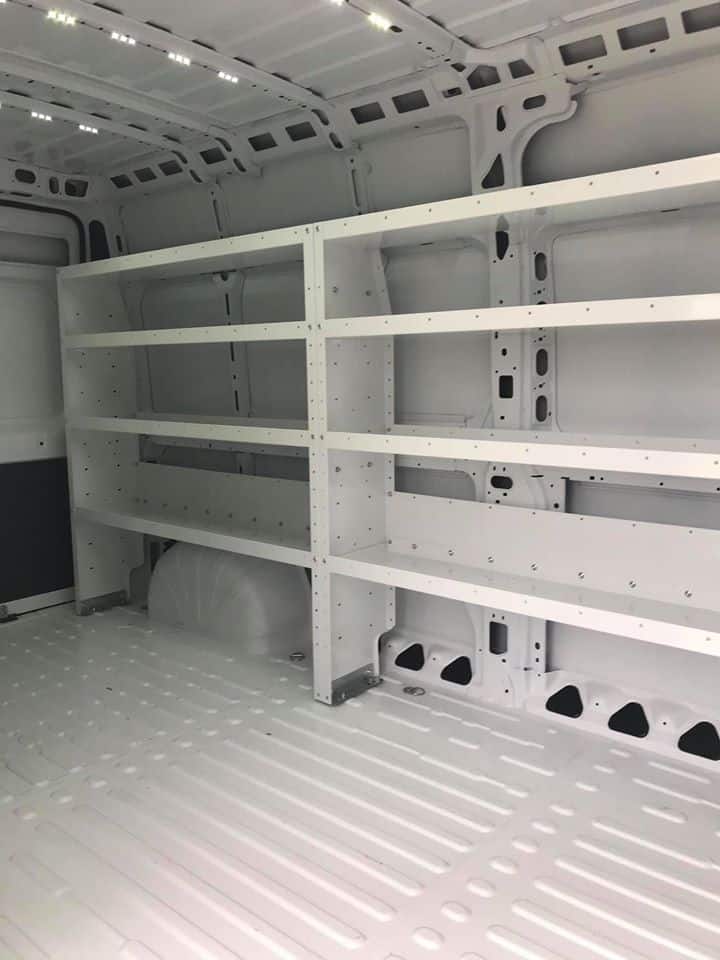 Shelving for online vans